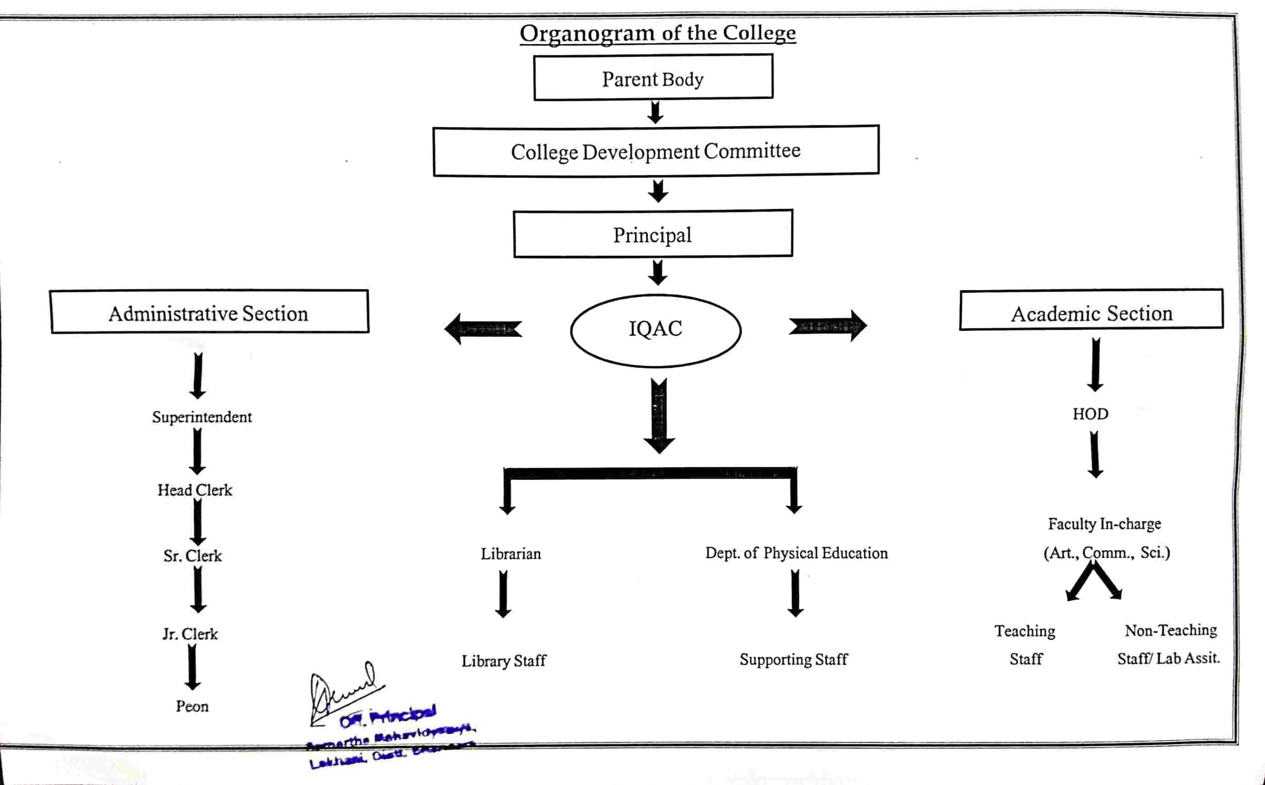 Samarth Mahavidyalaya Organogram